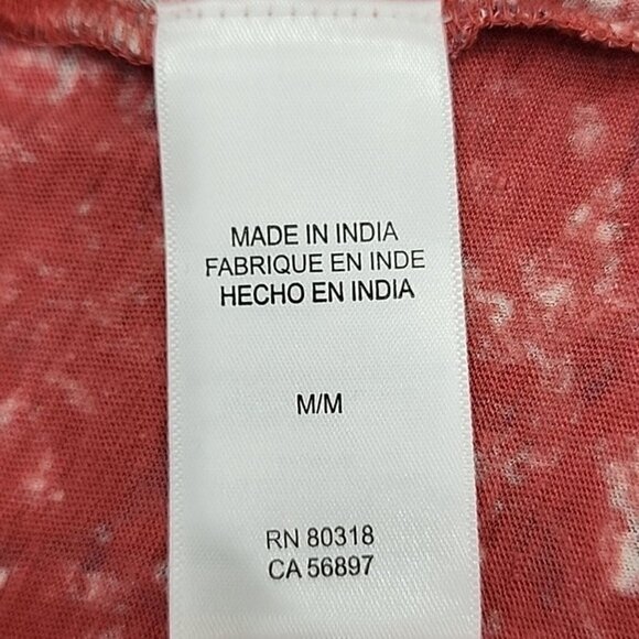 Lucky Brand Ruffle top boho 3/4 sleeve cotton and modal floral Medium - Picture 4 of 9